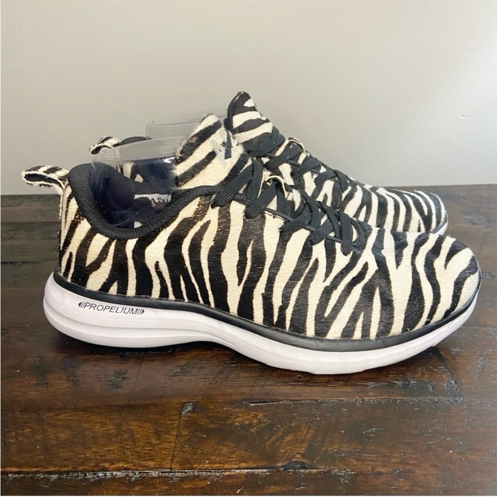 APL Athletic Propulstion Labs Women's Phantom Zebra Calf Hair Sneakers Size 7